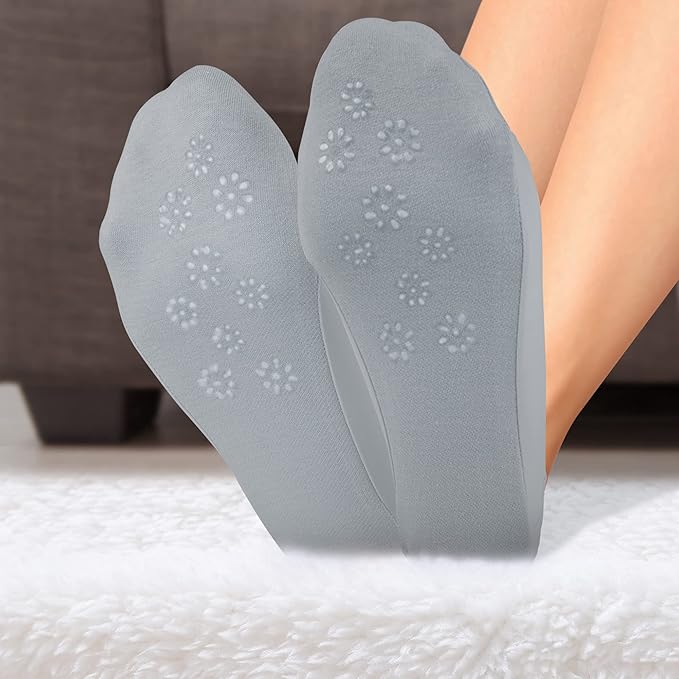 WISVOOO No Show Socks Womens Liner Ultra Low Cut Non Slip Invisible Socks for Flats