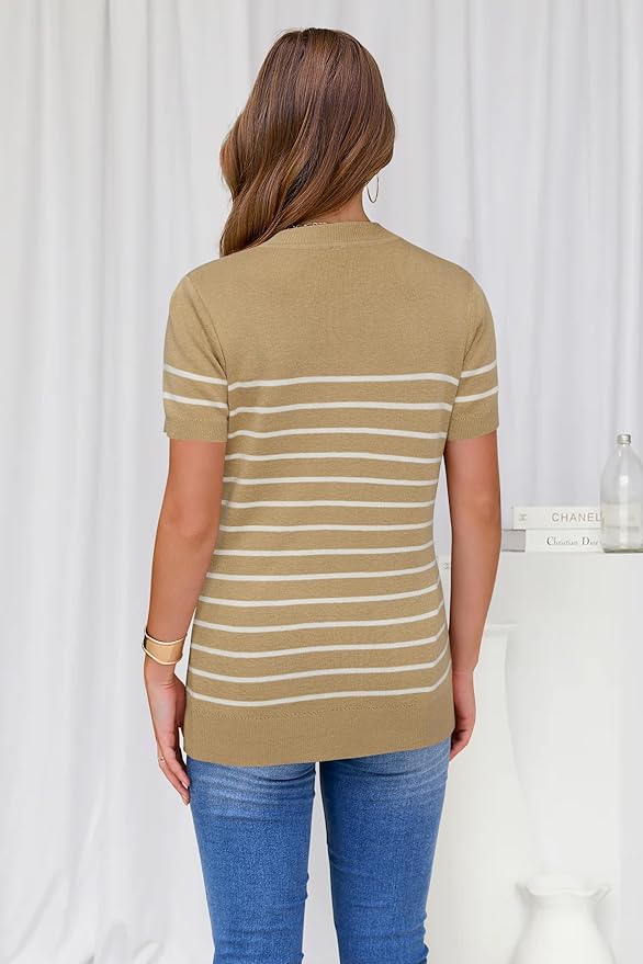 Arach&Cloz Women's Wool Blend Business Casual Essential Fall Layering Pullover Sweaters