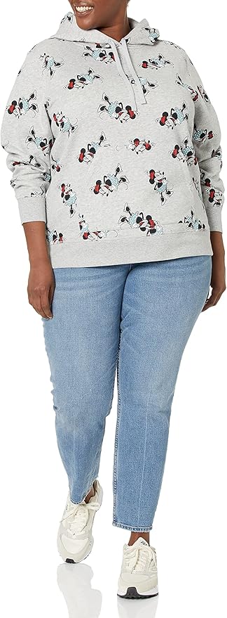 Amazon Essentials Disney | Marvel | Star Wars | Princess Women's Fleece Pullover Hoodie Sweatshirts (Available in Plus Size)