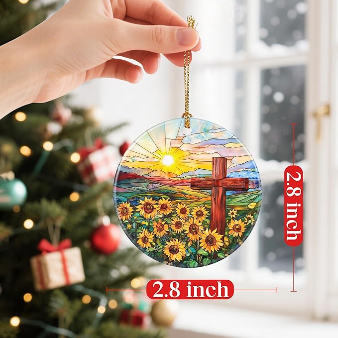 Christmas Ornaments: Christmas Tree Ornaments, Easter Faith Cross Home Decor, Stocking Stuffers, Gift Ideas, Xmas Gift, Christian Gifts & Cross Gifts for Religious