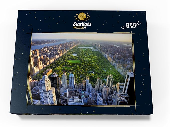 MyPuzzle Aerial View of Central Park Manhattan New York - Premium 1000 Piece Jigsaw Puzzle for Adults