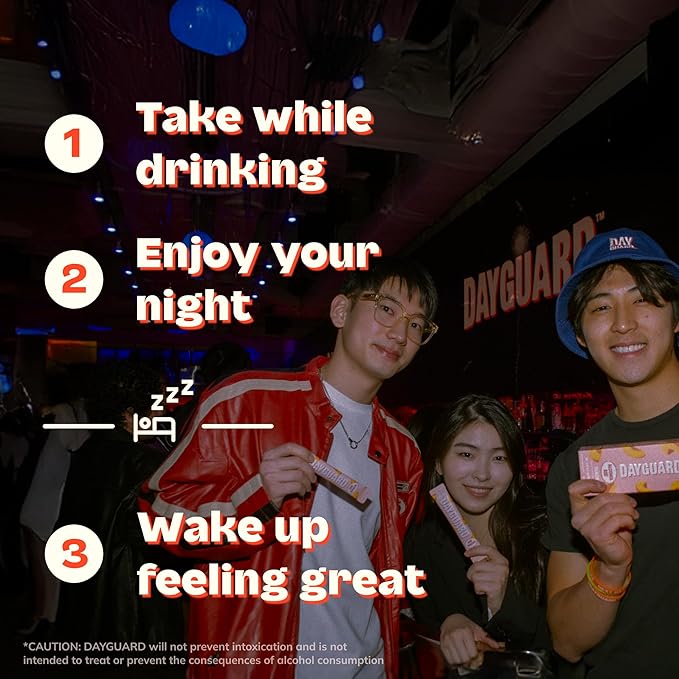 Day–Guard — Feel Better After Drinking, Wake Up Refreshed, Science-Backed, Doctor-Formulated Pre Drinking Jelly Gummies for Regret Prevention, Made in Korea, 10-Pack of 22g Sticks (Peach)