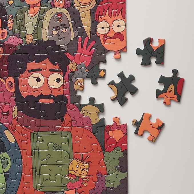 Graphinee Jigsaw Puzzles for Adults 1000 Pieces, Big News Puzzle, Colorful as Home Wall Decor for Family Challenging Games