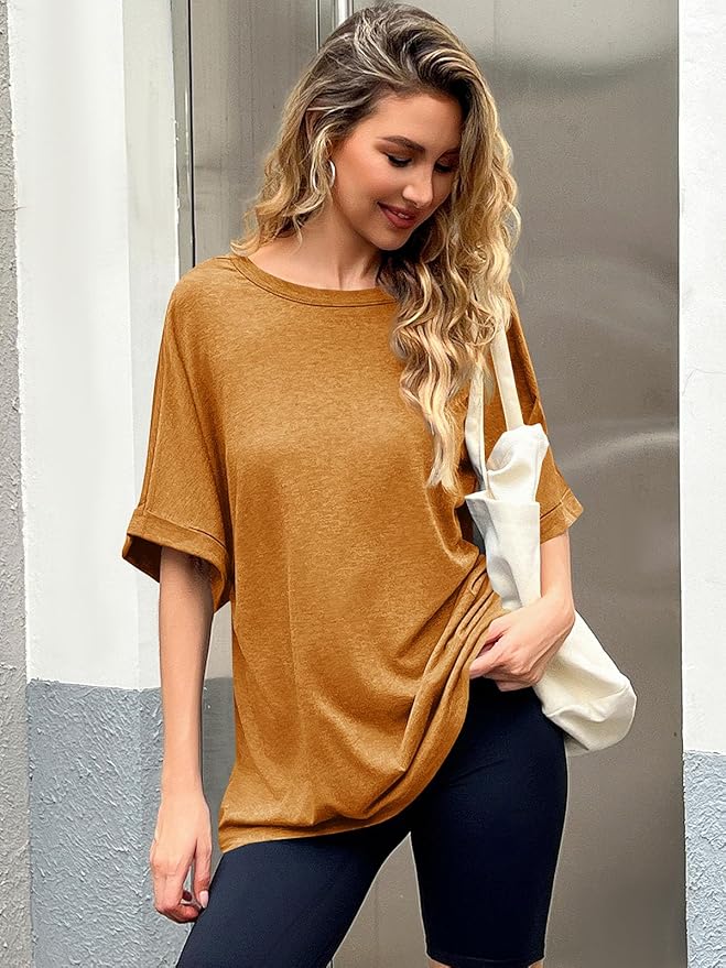 Women Oversized T-Shirt Summer Casual Short Sleeve Loose Tee Tops