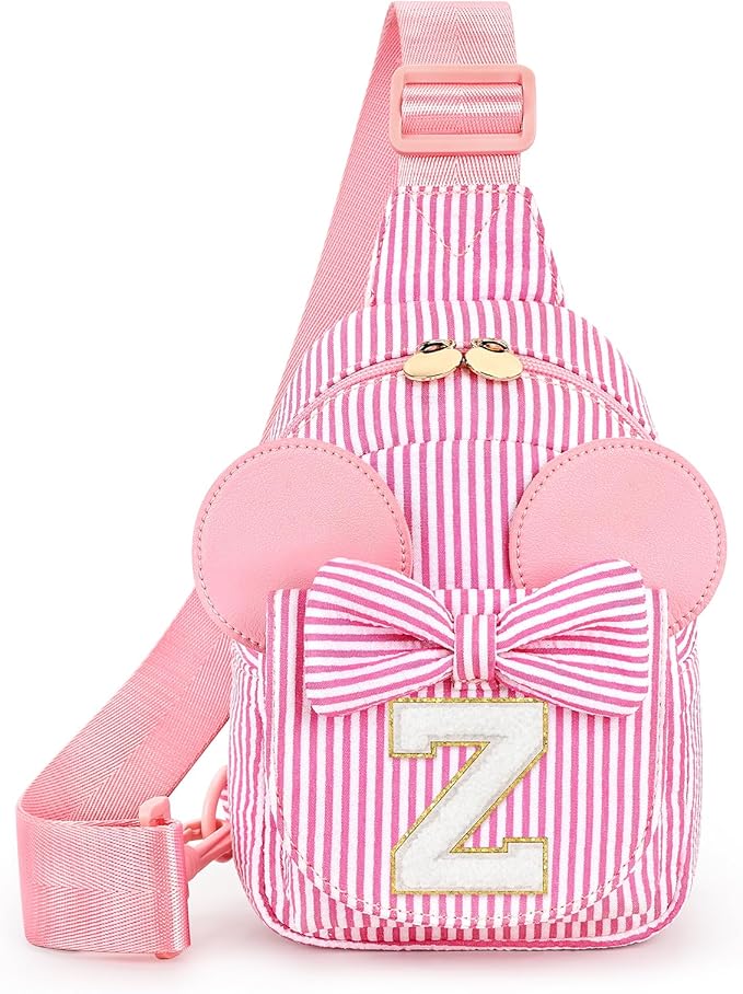 mibasies Initial Sling Bag for Girls, 4 Year Old Girl Birthday Gifts, Letter Z