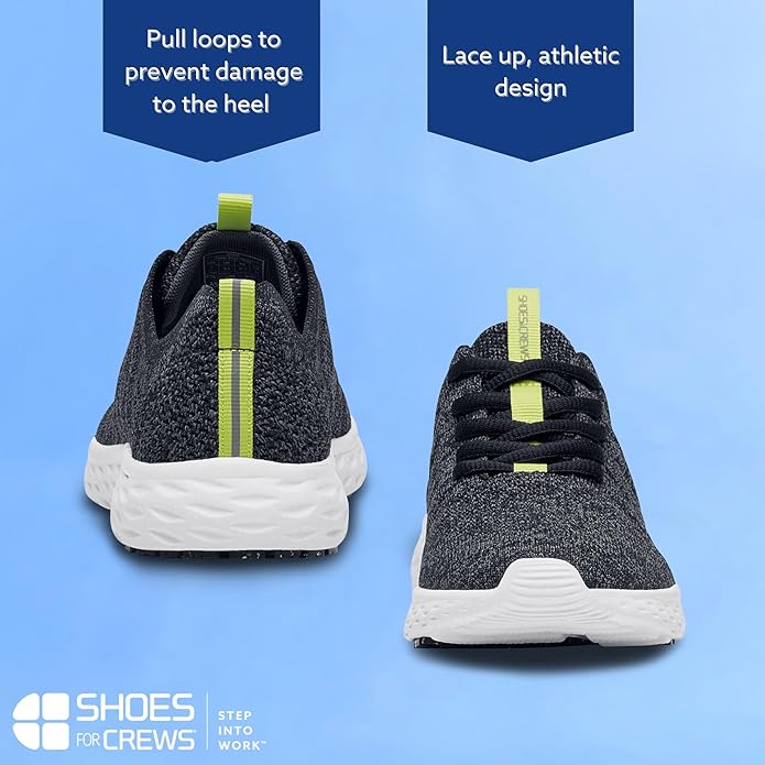 Shoes for Crews Women's Slip-Resistant Work Sneakers – Comfortable, Non-Slip Work Shoes for Women in Food Service, Healthcare, Hospitality - Everlight