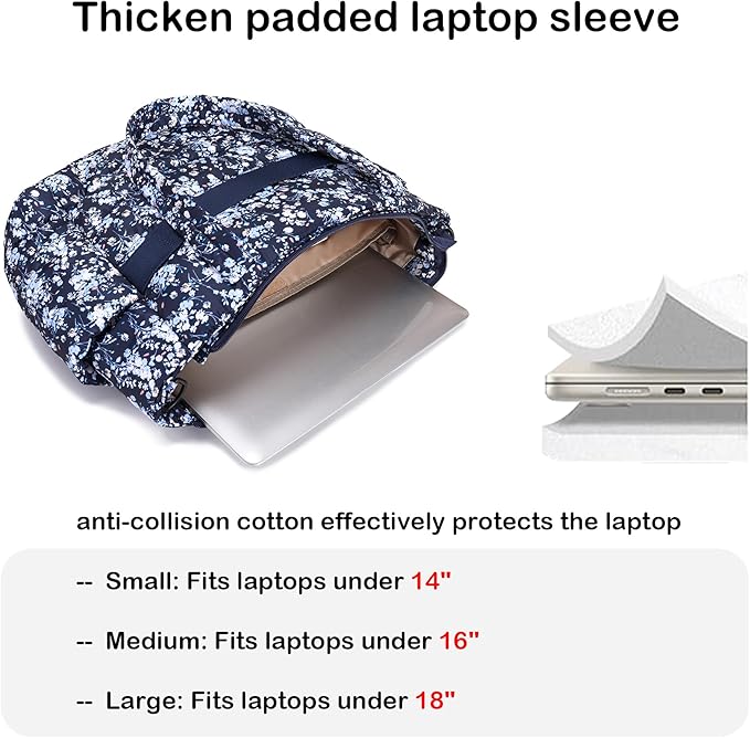 AOCINA Puffer Tote Bag for Women Quilted Work Bag Nurse Bags Women's Shoulder Handbags for Travel Gym Gifts Laptop Purse
