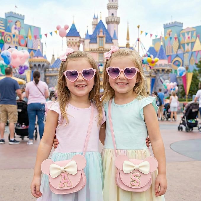 PRLINJSK Toddler Purse for Girls Birthday Gift, Little Girls Purse Kids Wallet Mouse Crossbody Bag Gift Set