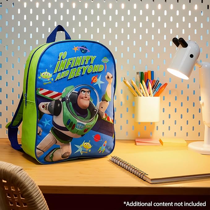 Get Trend Toy Story Mini Backpack Kids Toddlers 13x9” Rucksack Kindergarten Bag Preschool Sports Travel Backpacks 3+ Gifts for Kids (Blue Buzz)