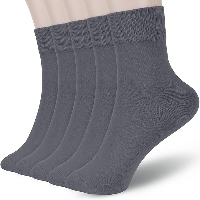 FGZ Women Thin Cotton Socks Soft Cozy Socks Cute Ankle Crew Socks 5 Pairs