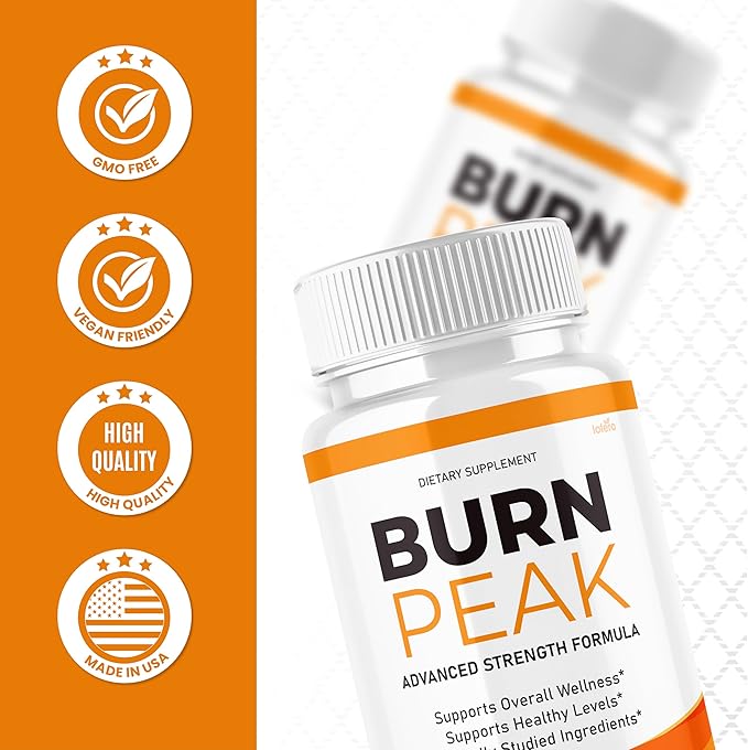 (2 Pack) Burn Peak Capsules BurnPeak Loss Support Formula Supplement Pills Natural Vitamin Maximum Energy Pre Workout Booster Healthy Digestion Sexy Slim Body Wellness Sculpt Reviews Pastillas (120ct)