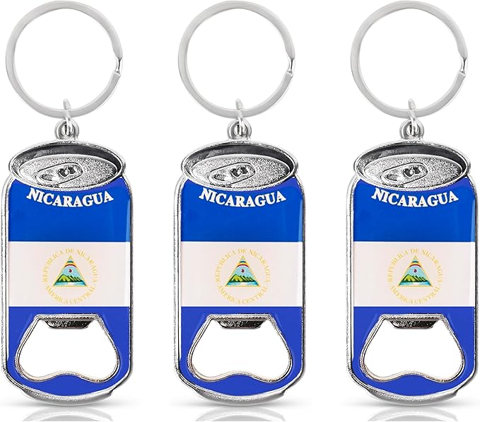 Beer Bottle Opener Keychain - Set of 3 (Nicaragua)