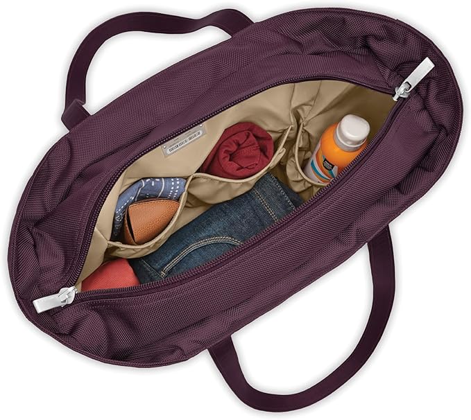 Briggs & Riley Traveler Tote Bag - Nylon Tote Bag for Weekend Travel & Work, Smooth Zipper Closure - Baseline Collection