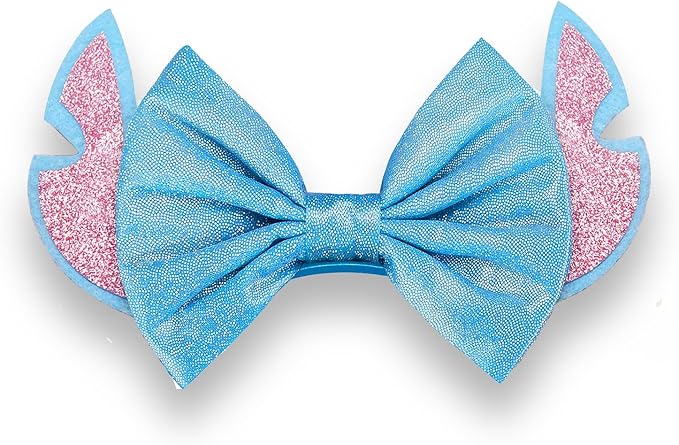 Sequin Mouse Ears Headbands for Women Girls Boys, Glitter Bows Headband for Kids Adults Birthday Party Costume Halloween