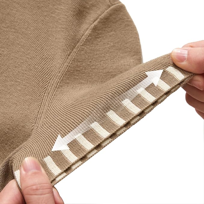 Arach&Cloz Women's Wool Blend Business Casual Essential Fall Layering Pullover Sweaters