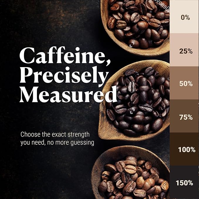 COFFREE Organic Instant Coffee Packets - 50% Half Caff Convenient Coffee Sticks, Mold Free, Low Acid Arabica Beans for On-the-Go Energy - Hot or Cold Smooth Taste Single Serve Travel Packets 24 Count