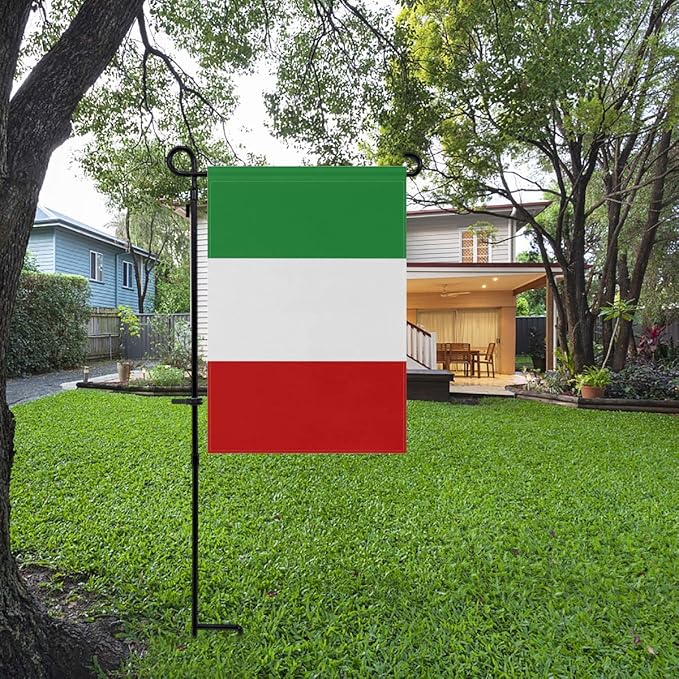 Italy Flag Italian Flag, Small Italian Garden Flags for Yard Patio Porch Independence Day Patriotic Festival Outdoor Decorations