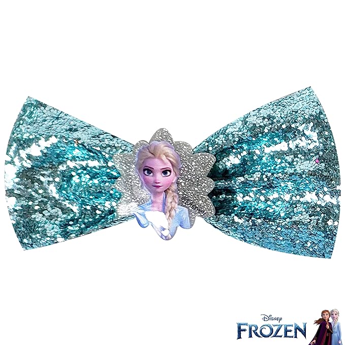 Disney Frozen 2 Girls 7 pcs Small Bow Bundle, Hair Bows for Girls - Ages 3+