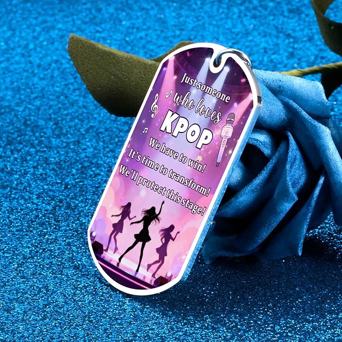 Kpop Keychain Kpop Gifts for Girls K-Pop Merch K-Pop Accessories for Girl Valentines Day Birthday Gifts for Daughter Music Lovers Korean Music Fan Stuff Stocking Stuffer School Supplies for Teen Girls