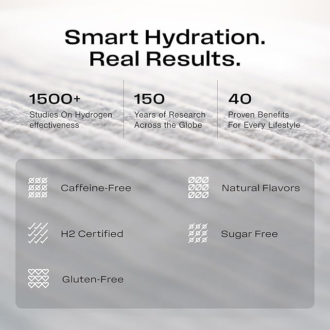 Echo Hydrogen Prebiotic Drink Mix - Digestive Health Supplement Packets - On-The-Go Portable Hydration Mix for Instant Hydrogen Water - Wellness & Energy Support Drink - Crisp Apple - 30 Count
