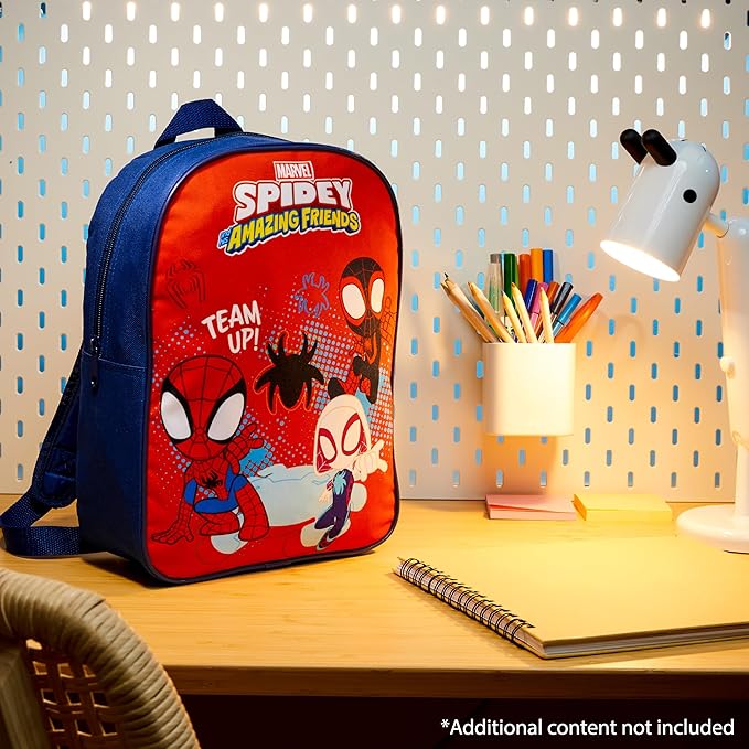 Get Trend Marvel Spidey Mini Backpack Kids Toddlers 12x9” Rucksack Kindergarten Bag Preschool Sports Travel Backpacks 3+ Gifts for Kids (Red Spidey)