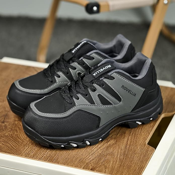 Waterproof Hiking Shoes Women Fashion Sneakers Tennis Walking Shoes Non-Slip Grip Ankle Support, Durable Comfort for Trekking, Trail Running, and Outdoor Adventures