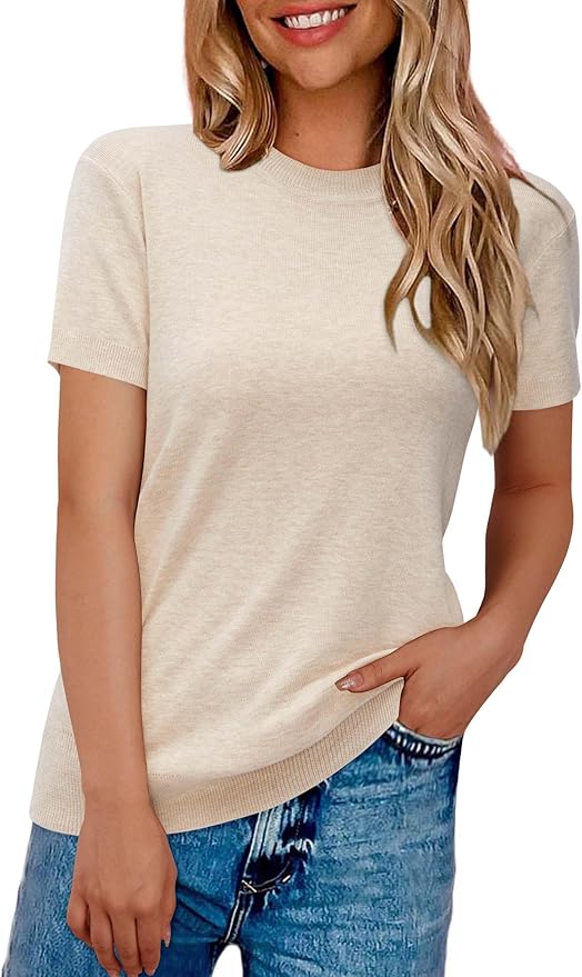 Arach&Cloz Women's Wool Blend Business Casual Essential Fall Layering Pullover Sweaters
