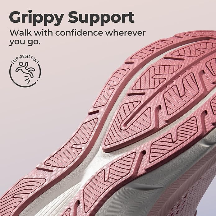 NORTIV 8 Women's Hands Free Slip On Walking Running Shoes Cushion Comfortable Tennis Shoes Non-Slip Workout Gym Sports Athletic Fashion Sneakers