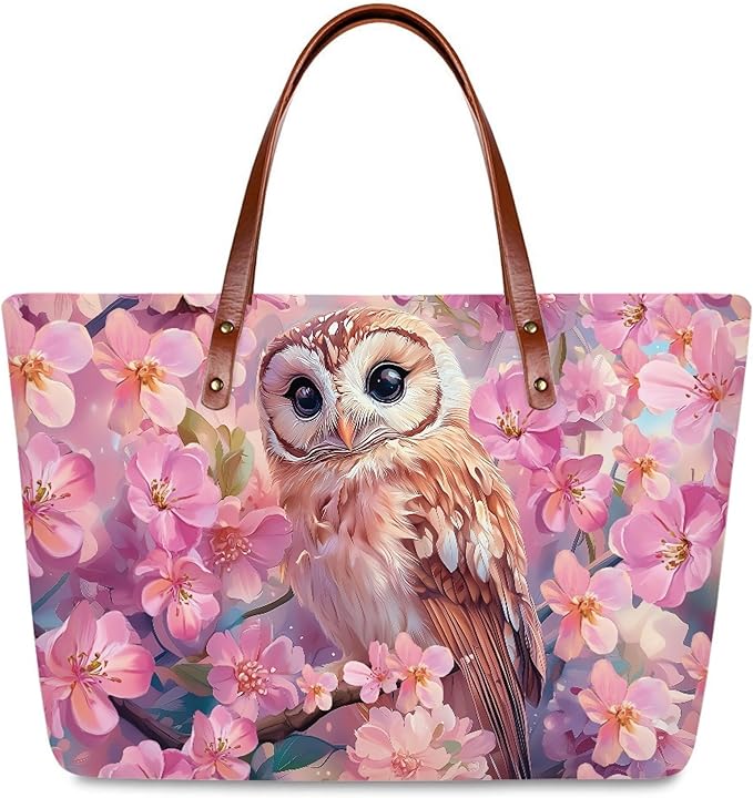 Womens Zip Up Tote Handbag Daisy Print Large Capacity Tote Purse Handbag Big Tote Bag Purse For Work Laptop