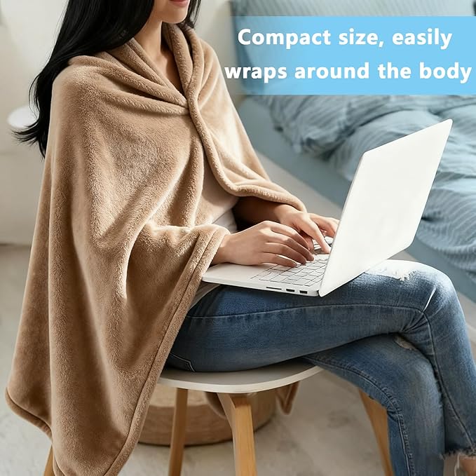 Women's Double Flannel Poncho - Snuggle Cape, Soft Warm Winter Wrap | Unisex Winter Wear for Home, Office, School