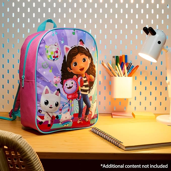 Get Trend Gabby's Dollhouse Mini Backpack Kids Toddlers 12x9” Rucksack Kindergarten Bag Preschool Sports Travel Backpacks 3+ Gifts for Kids (Multi Gabby's Dollhouse)