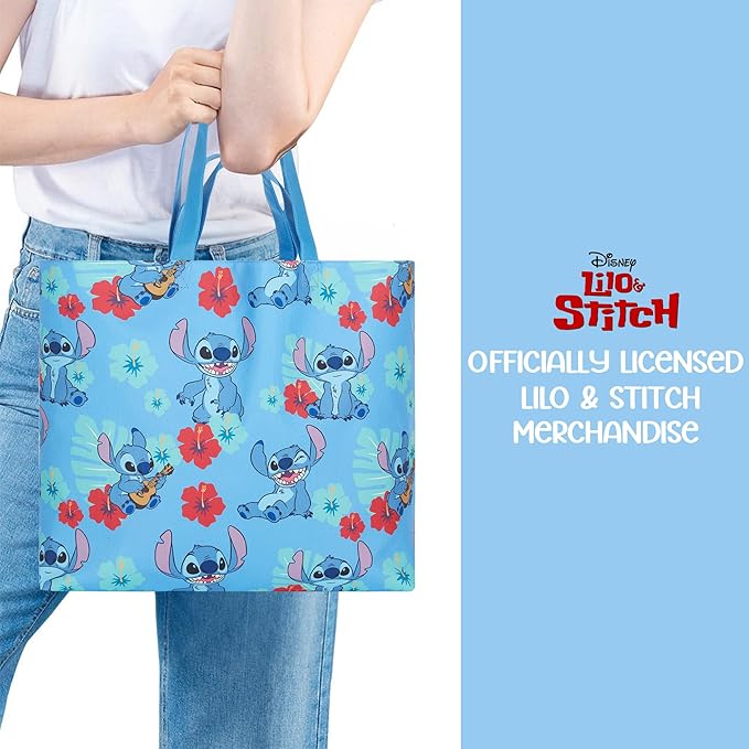 Disney Mickey and Minnie Mouse Canvas Tote bag - Girls, Boys, Teens, Adults - All Over Print Single Handle Tote Handbag