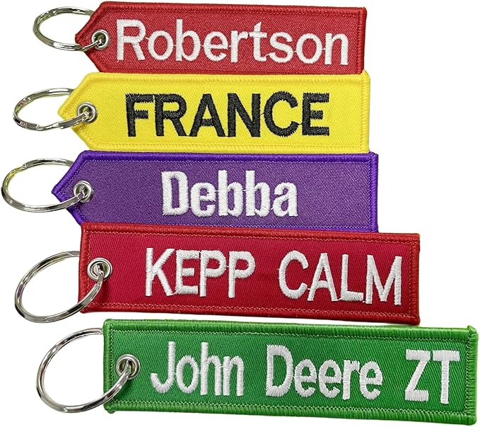 QJS PATCH Customzied Keychain,Personalized Key chain,Key Ring Accessories for Motorcycles,Scooters,Cars and Gifts