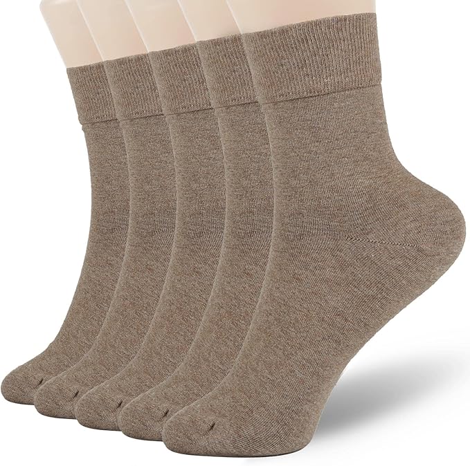 FGZ Women Thin Cotton Socks Soft Cozy Socks Cute Ankle Crew Socks 5 Pairs
