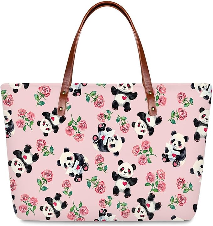 Womens Zip Up Tote Handbag Daisy Print Large Capacity Tote Purse Handbag Big Tote Bag Purse For Work Laptop