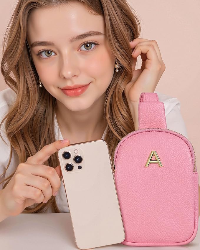 Gifts for Preteens Teen Girls, Sling Purse with Initial Letter for 8 9 10 11 12 13 14 15 16 Year Old Girls, Mini Crossbody Bags for Teen Girls, Tween Girls Trendy Stuff, Travel Essentials