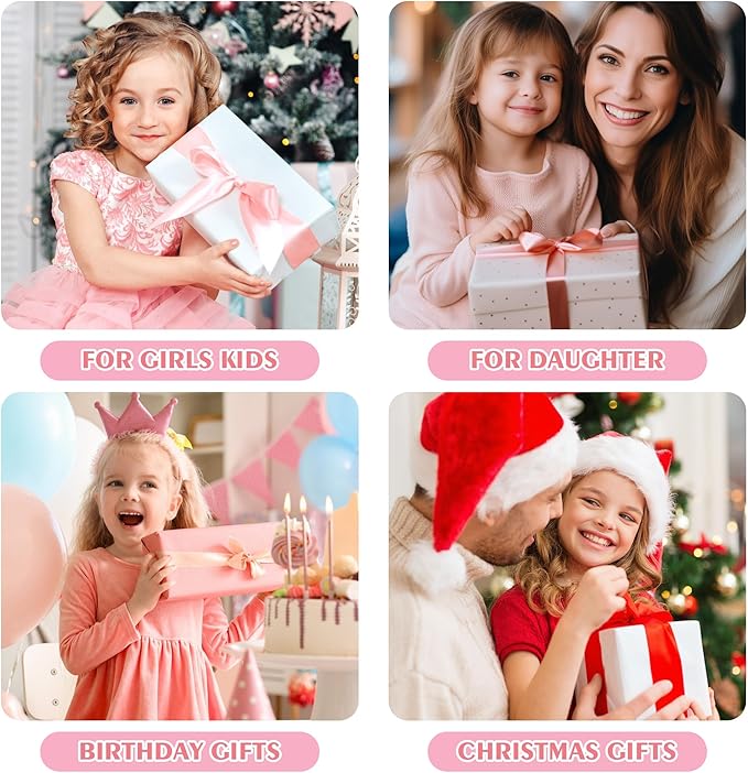 QLOVEA Sling Bag for Kids, Birthday Gifts for Little Girl, Personalized Birthday Gifts for Girls Kids, Initial Small Sling Bags for Girl Kid Daughter (Blue G)