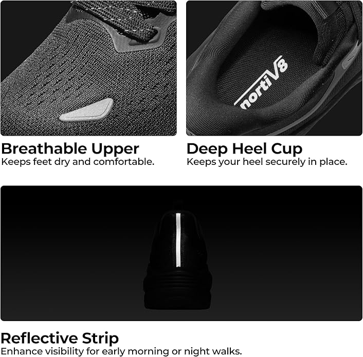 NORTIV 8 Women's Hands Free Slip On Walking Running Shoes Cushion Comfortable Tennis Shoes Non-Slip Workout Gym Sports Athletic Fashion Sneakers