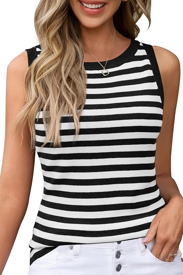 Arach&Cloz Women's Wool Blend Sweaters Non See Through All-Season Business Casual Tank 2026