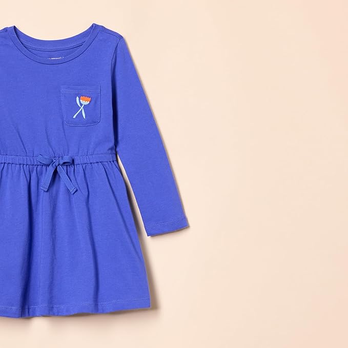 Amazon Essentials Girls and Toddlers' Long-Sleeve Outfit Set, Pack of 4