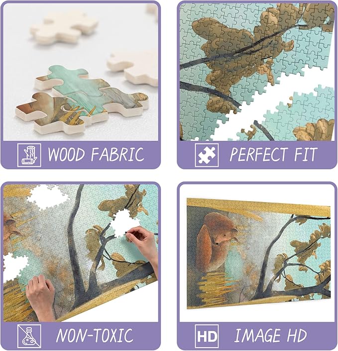 Kimono Woman in Flower Pond Wooden Puzzles, 1000 Pieces Puzzle Extremely Challenging Puzzle Educational Puzzle Experience The Fun Process, Adults Bedroom Decor Office Decor 29.6 X 19.7 inch