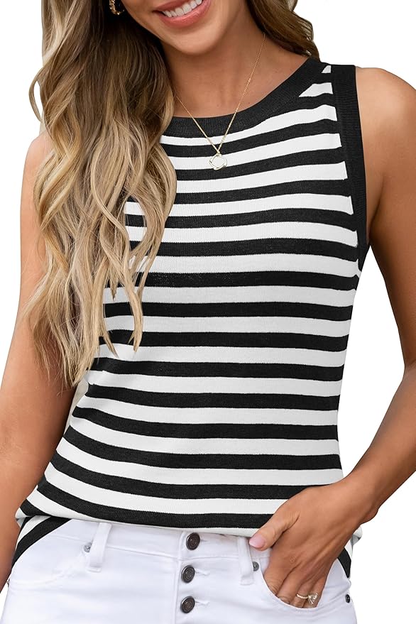 Arach&Cloz Women's Wool Blend Sweaters Non See Through All-Season Business Casual Tank 2026