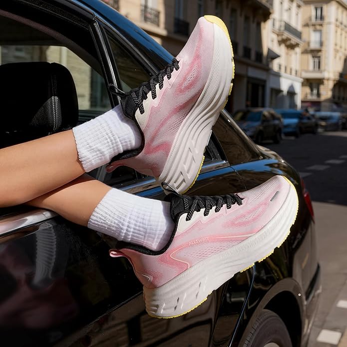 Women's Slip On Walking Shoes Hands-Free Cushion Running Tennis Shoes Non-Slip Comfortable Workout Gym Sports Athletic Fashion Sneakers