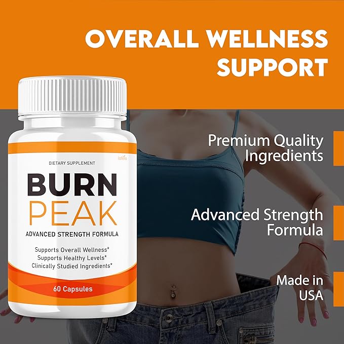 (2 Pack) Burn Peak Capsules BurnPeak Loss Support Formula Supplement Pills Natural Vitamin Maximum Energy Pre Workout Booster Healthy Digestion Sexy Slim Body Wellness Sculpt Reviews Pastillas (120ct)