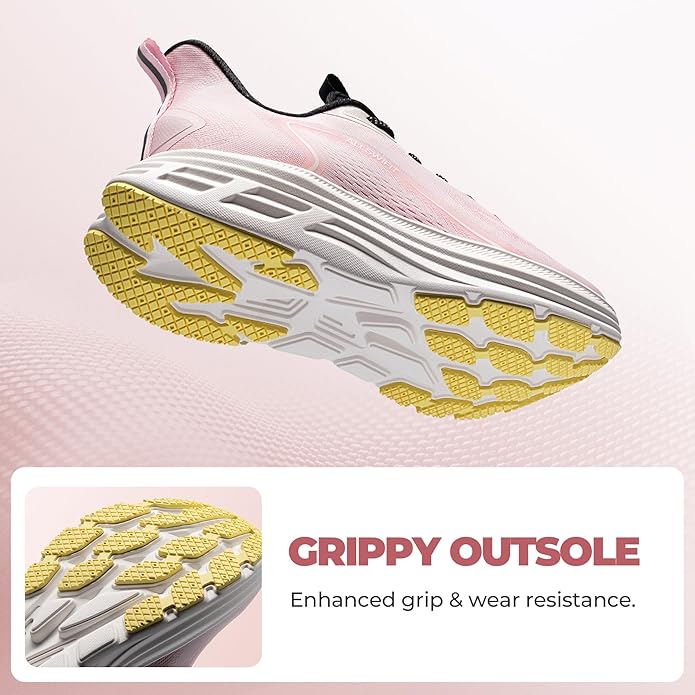 Women's Slip On Walking Shoes Hands-Free Cushion Running Tennis Shoes Non-Slip Comfortable Workout Gym Sports Athletic Fashion Sneakers