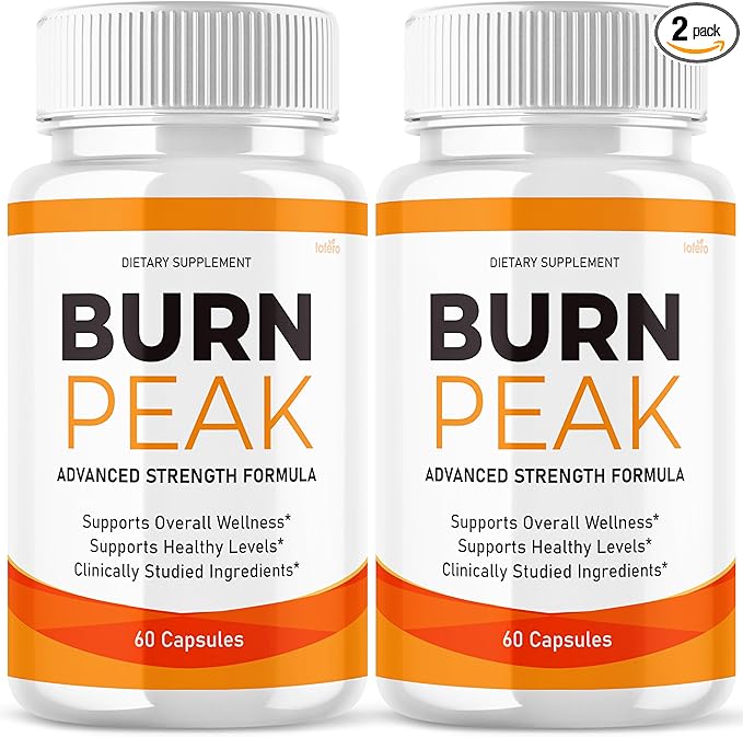 (2 Pack) Burn Peak Capsules BurnPeak Loss Support Formula Supplement Pills Natural Vitamin Maximum Energy Pre Workout Booster Healthy Digestion Sexy Slim Body Wellness Sculpt Reviews Pastillas (120ct)