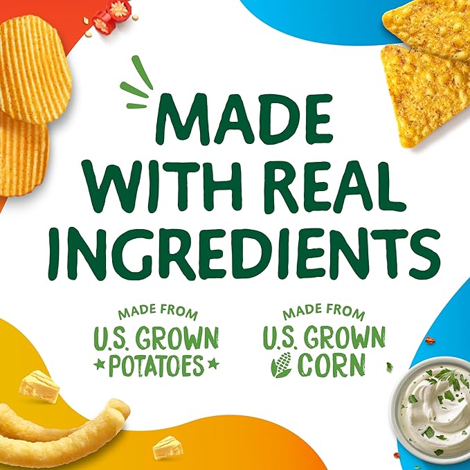 Simply, Cheetos White Cheddar Puffs & Crunchy Variety Pack, 0.875 Ounce (Pack of 36)