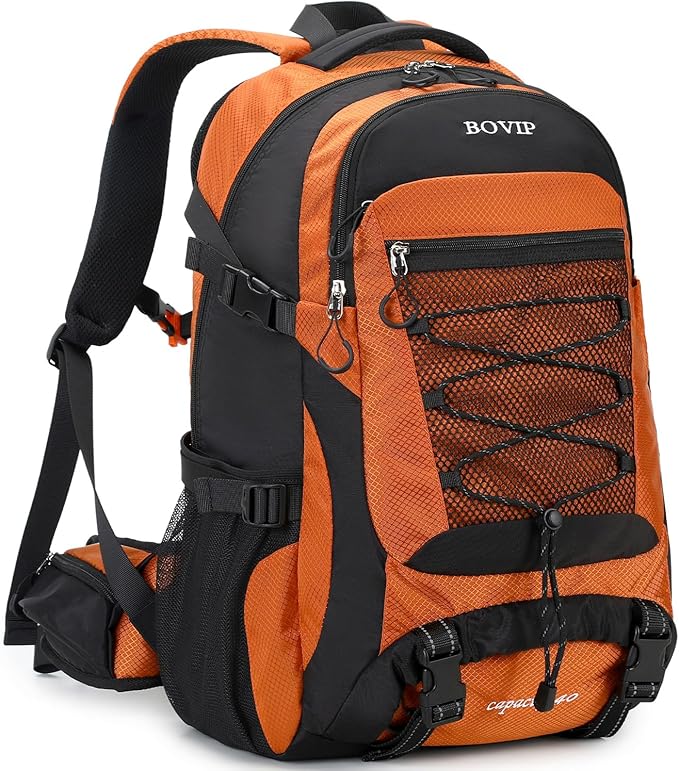 BOVIP 40L Hiking Backpack Waterproof Lightweight Daypack Travel Sports Camping Backpack for Men Women