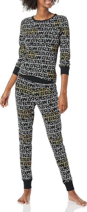 Amazon Essentials Disney | Marvel | Star Wars Women's Snug-Fit Cotton Pajama Sleepwear Sets