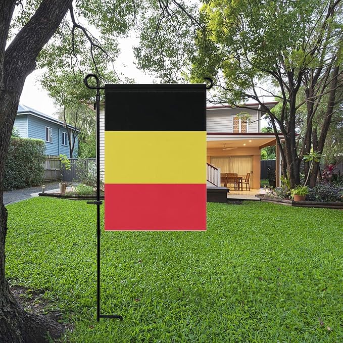 Belgium Flag Belgian Flag, Small Belgian Garden Flags for Yard Patio Porch Independence Day Patriotic Festival Outdoor Decorations